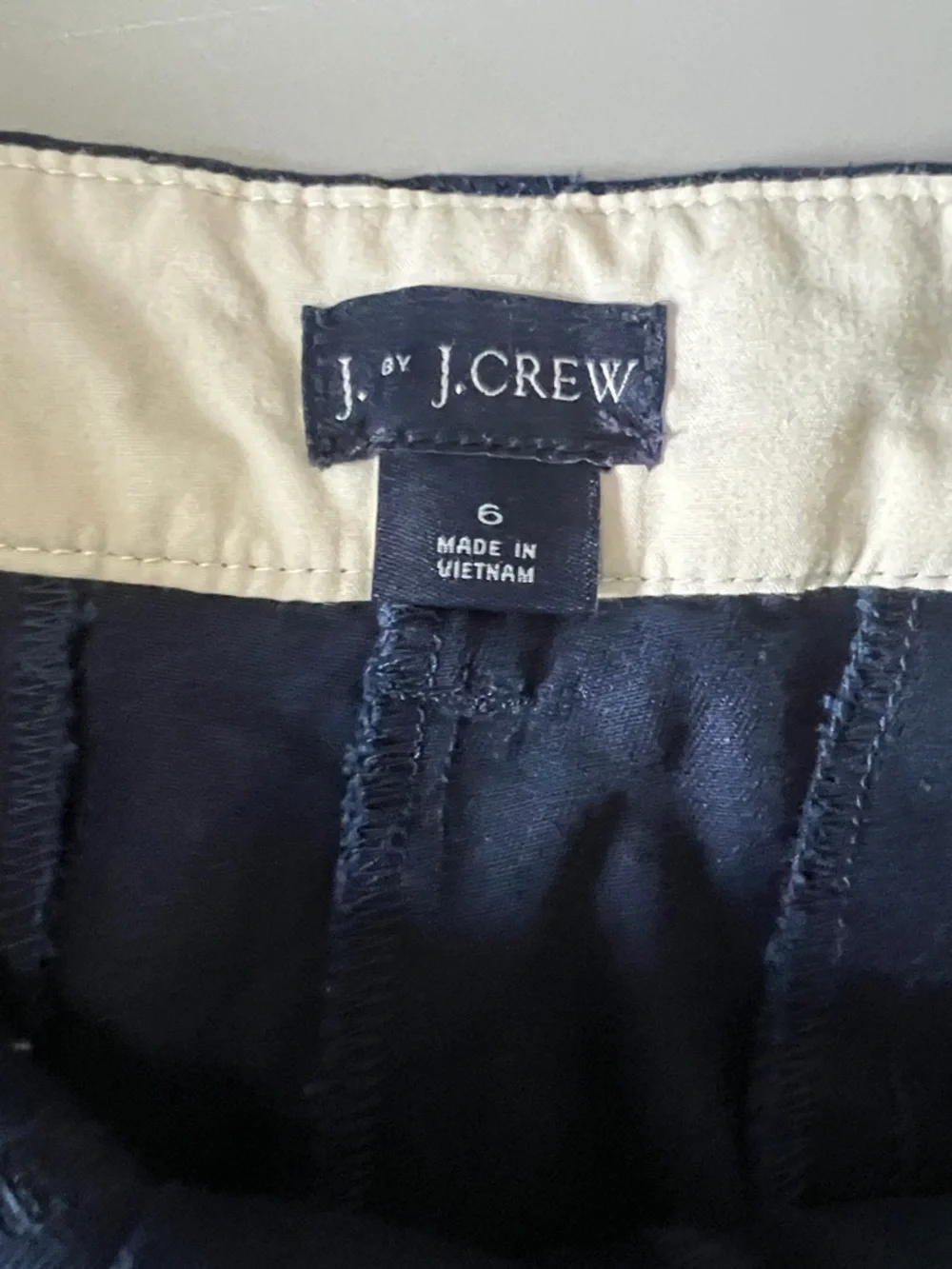 JCrew Cotton Chino Shot Blue Size 6